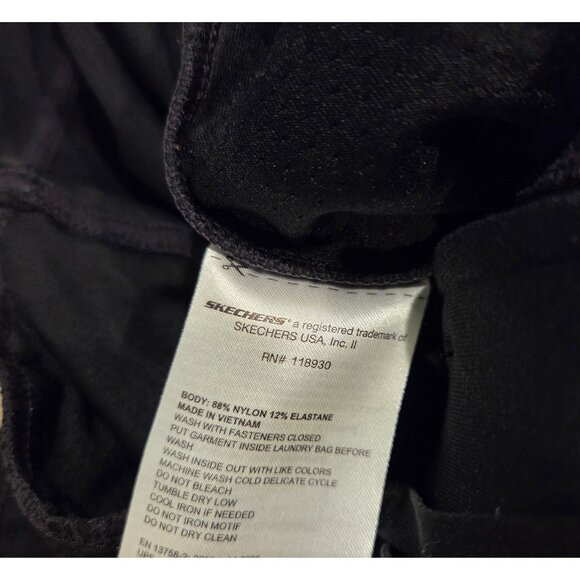 Skechers Men Sz S GO Walk Hybrid MPT129 Pant Black Drawstring Center Seam 26x30" - Picture 11 of 15